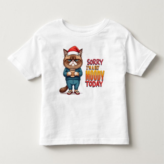 Camiseta De Bebé Grumpy Cat Navidades Mood (Anverso)