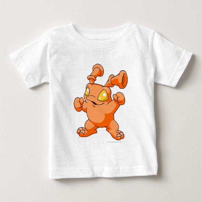 Camiseta De Bebé Grundo Naranja (Anverso)