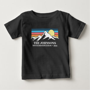 Camiseta De Bebé Grupo de campamento de vacaciones familiares coinc
