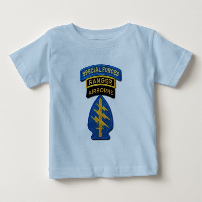 Camiseta De Bebé Grupo de Fuerzas Especiales Berets Verdes SF SOF S (Anverso)