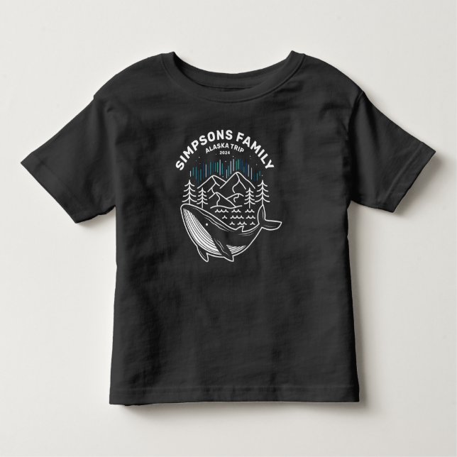Camiseta De Bebé Grupo de la familia Alaska Viaje en crucero Viendo (Anverso)