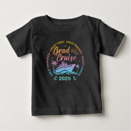 Camiseta De Bebé Grupo de vacaciones de crucero de graduación perso