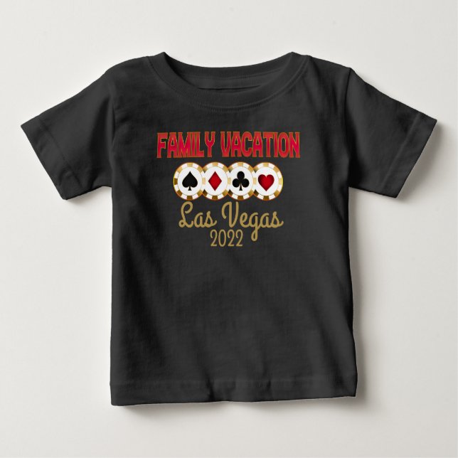 Camiseta De Bebé Grupo de vacaciones de la familia Las Vegas  (Anverso)