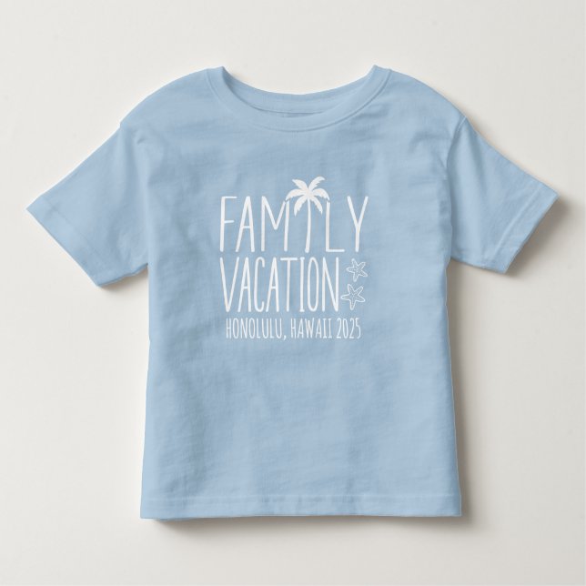 Camiseta De Bebé Grupo de vacaciones de la familia personalizado (Anverso)