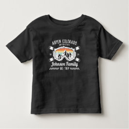 Camiseta De Bebé Grupo de viaje de esquí de amigos de familia perso