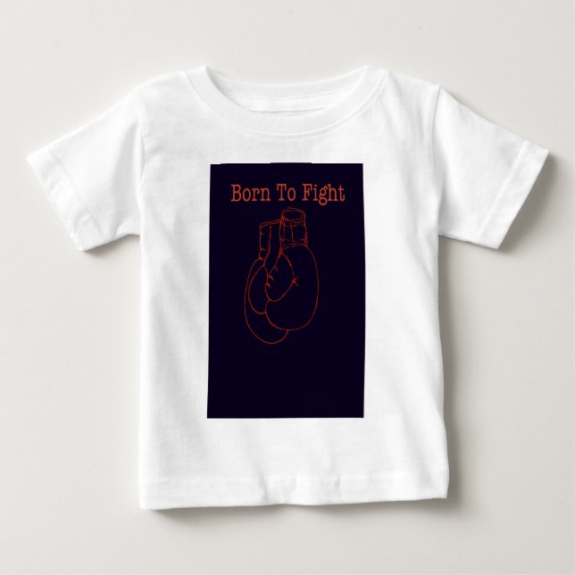 Camiseta De Bebé Guantes de boxeo Regalo de ventilador de combate o (Anverso)