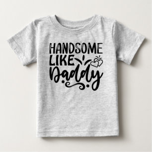 Camiseta De Bebé Guapo como papá
