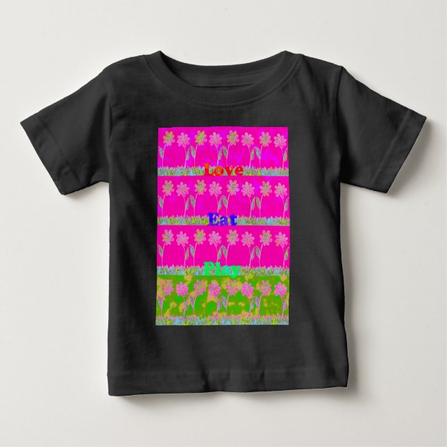 Camiseta De Bebé Guardar la fecha Comer amor y PLay.png (Anverso)