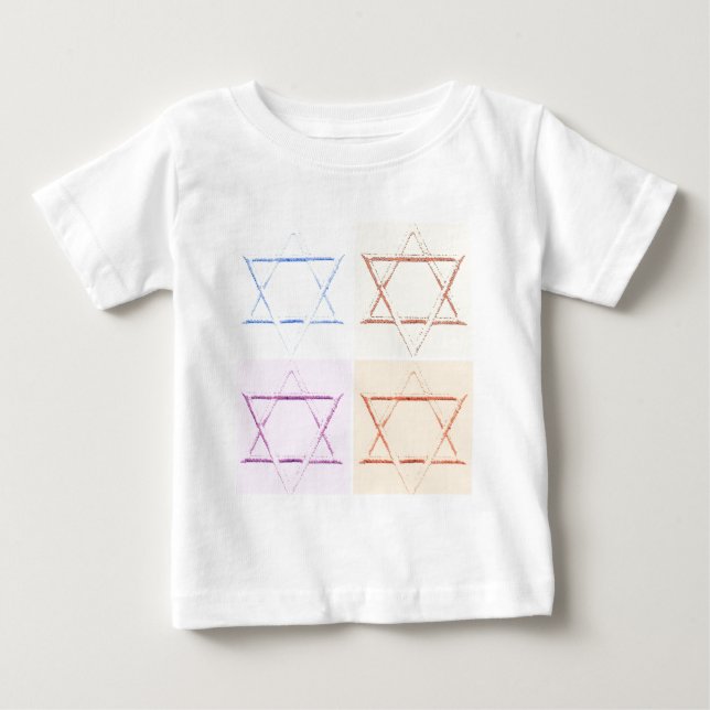 Camiseta De Bebé Guardar la fecha/estrella de David (Anverso)