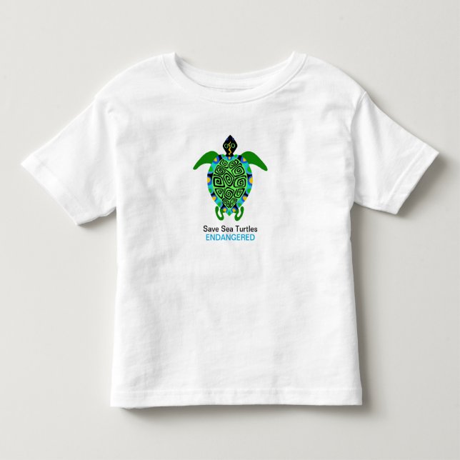 Camiseta De Bebé Guardar las TORTURAS del mar - Gráfico animal en p (Anverso)
