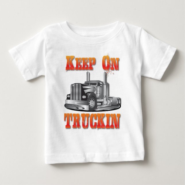 Camiseta De Bebé Guarde en Truckin (Anverso)