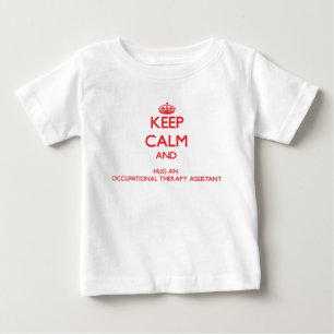Camiseta De Bebé Guarde la calma y abrace una terapia profesional