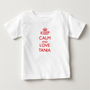 Camiseta De Bebé Guarde la calma y ame a Tania