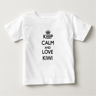 Camiseta De Bebé Guarde la calma y ame el kiwi