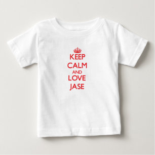 Camiseta De Bebé Guarde la calma y ame Jase