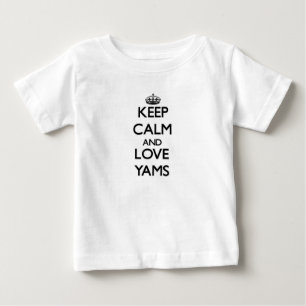 Camiseta De Bebé Guarde la calma y ame los ñames
