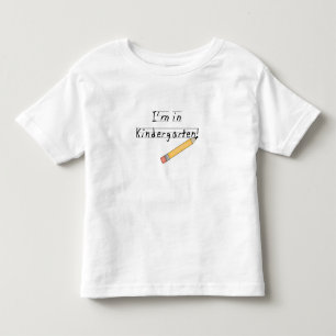 Camiseta De Bebé Guardería alineada del papel y del lápiz