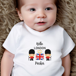 Camiseta De Bebé Guardias amables de Londres Nombra de niño británi