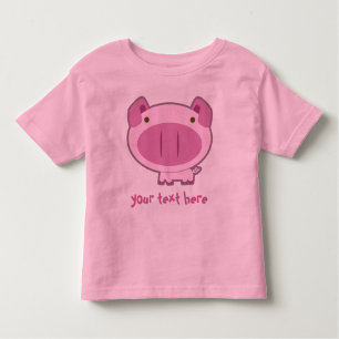 Camiseta De Bebé GUARRO ROSADO LINDO para los NIÑOS