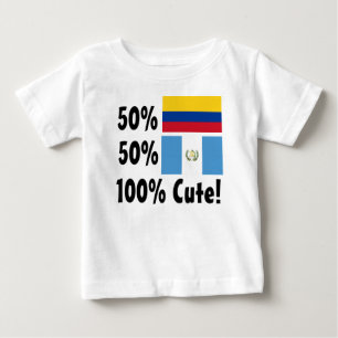 Camiseta De Bebé Guatemalteco colombiano del 50% el 50% el 100%