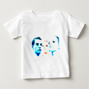 Camiseta De Bebé Guay caras (tres amigos), diseño minimalista