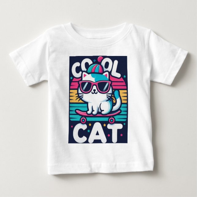 Camiseta De Bebé Guay Cat (Anverso)