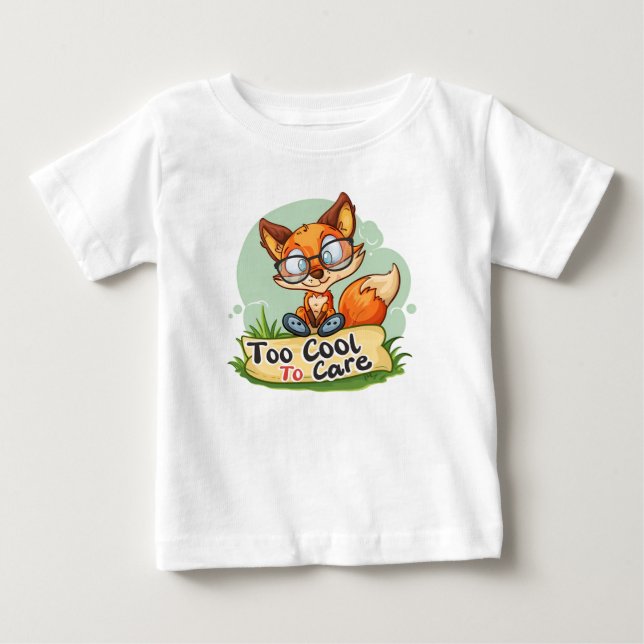 Camiseta De Bebé Guay Fox Carefree (Anverso)