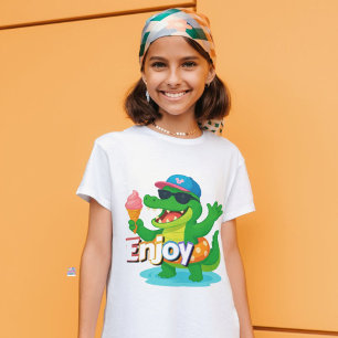 Camiseta De Bebé Guay Gator Summer Vibes T-Shirt - ¡Disfruta La Vid
