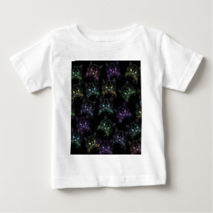 Camiseta De Bebé ¡Guay Gats on Black! Gatos multicolores