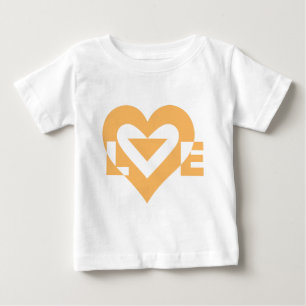 Camiseta De Bebé Guay Love Graphic, Naranja