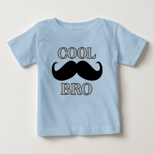 Camiseta De Bebé Guay Mustache Bro (Anverso)