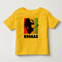 Camiseta De Bebé Guay Reggae Rasta Music Guitar Jugando Rastaman