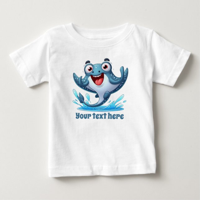 Camiseta De Bebé Guay unisex beach add text stingray (Anverso)