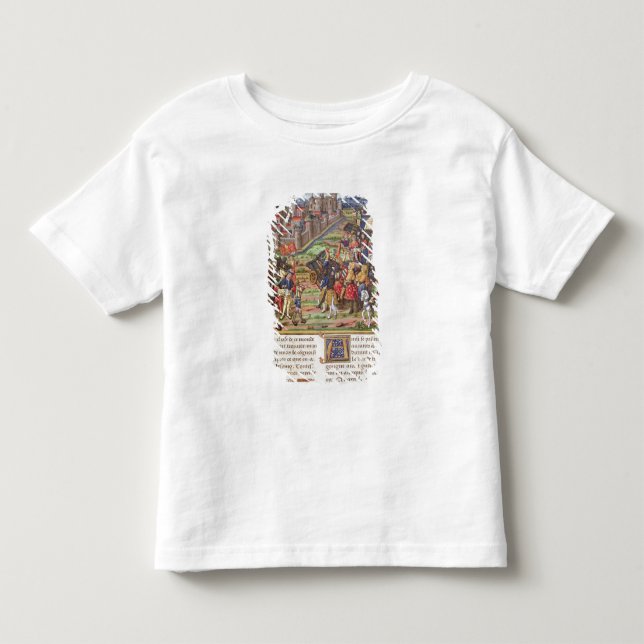 Camiseta De Bebé Guerra entre Charles el intrépido (Anverso)