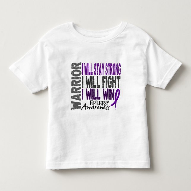 Camiseta De Bebé Guerrero de la epilepsia (Anverso)