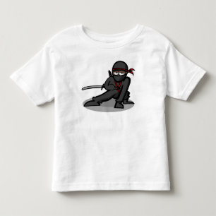 Camiseta De Bebé Guerrero de Ninja del dibujo animado
