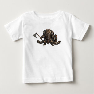 Camiseta De Bebé Guerrero Épico Vikingo Gato Maine Coon 