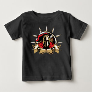 Camiseta de bebé guerrero espartano lindo