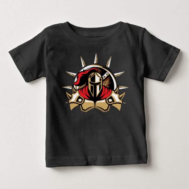 Camiseta de bebé guerrero espartano lindo (Anverso)