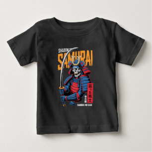 Camiseta De Bebé Guerrero esqueleto samurái de la sombra con armadu