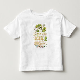 Camiseta De Bebé Guillermo Blake el el color de rosa enfermo, de