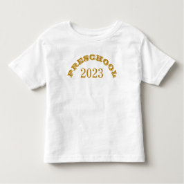 Camiseta De Bebé Guión de oro del primer día escolar 2023