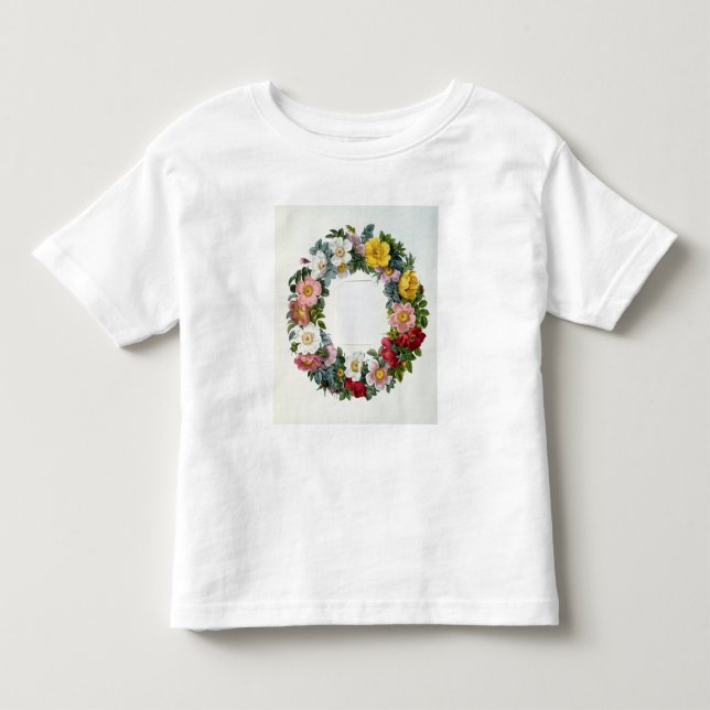 Camiseta De Bebé Guirnalda de rosas, Frontispiece para los 'rosas (Anverso)