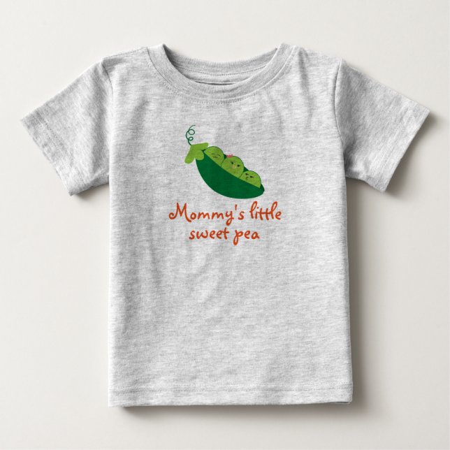Camiseta De Bebé Guisante de olor (Anverso)