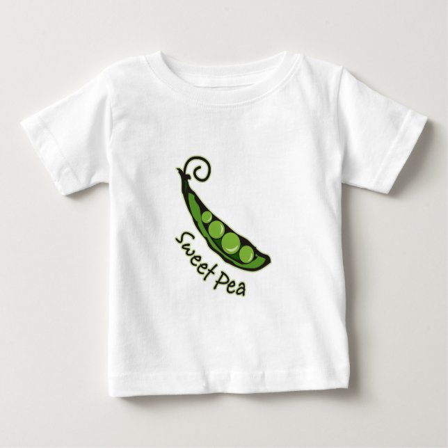 Camiseta De Bebé Guisante de olor (Anverso)