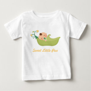 Camiseta De Bebé Guisante Dulce en una Vaina para Niño