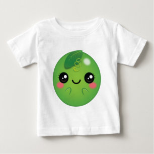 Camiseta De Bebé Guisante Kawaii