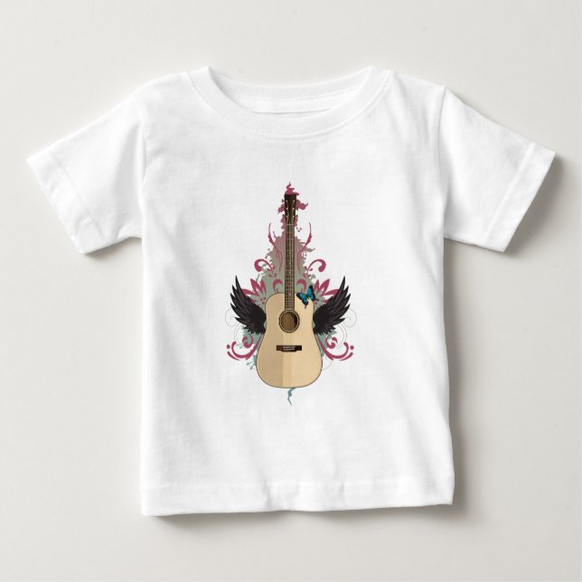 Camiseta De Bebé Guitar Vibes (Anverso)