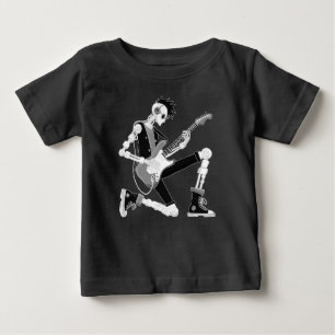 Camiseta De Bebé Guitarista Robot