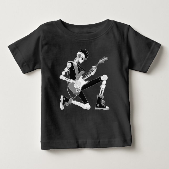 Camiseta De Bebé Guitarista Robot (Anverso)